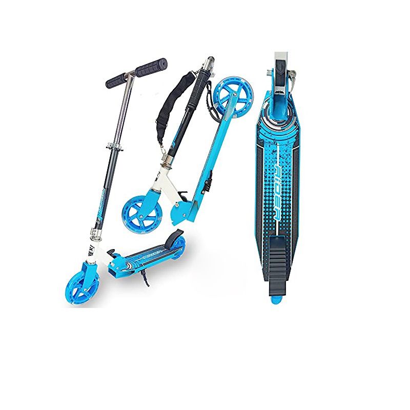 Wellife RGX összecsukható roller, világító kerekekkel, 3-16év, 100kg-ig - kék