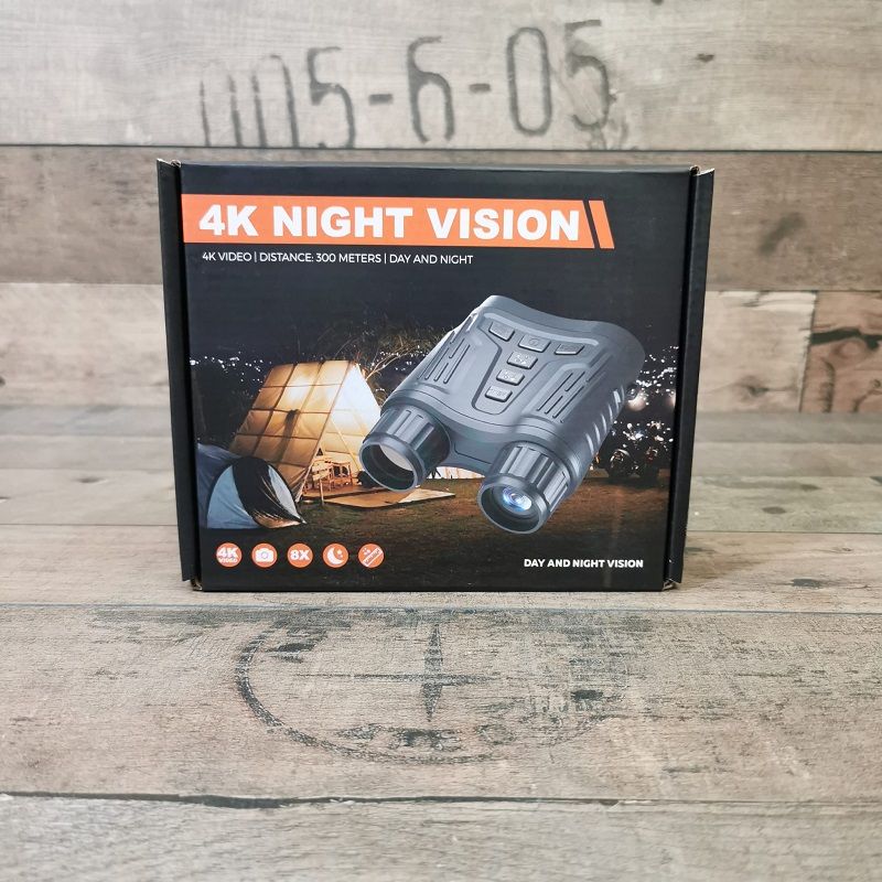 Coolife NV2810 éjjellátó távcső, infravörös megvilágítással, 8-szoros Zoom, 4K felbontás - fekete