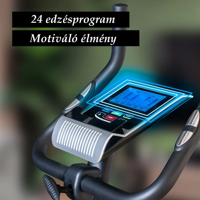 Fitness Dr. Compact Bike 2 szobakerékpár, lcd kijelzővel, 100kg - fekete (FIT02023)
