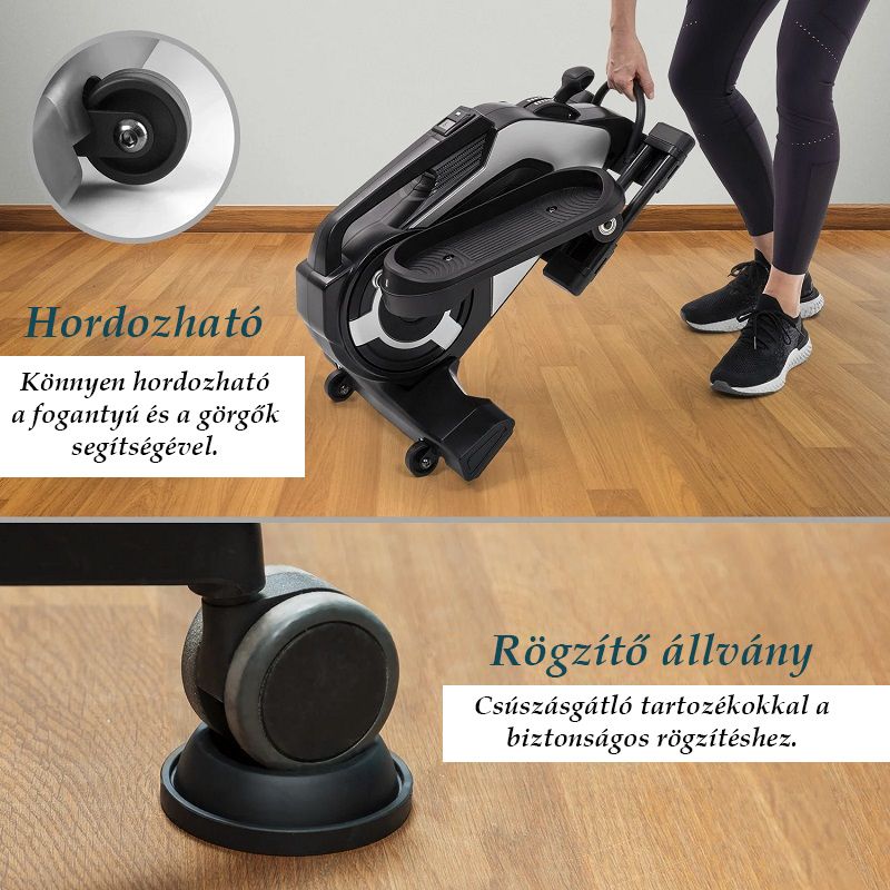 Capital Sports CSP5 Evo Nano taposógép, lcd kijelzővel, kinomap app, 100-150kg - fekete (10033784) - használt