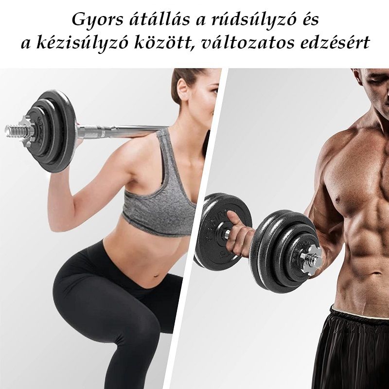 Proiron 2az1-ben súlyzószett, állítható nehézséggel, 28kg-ig