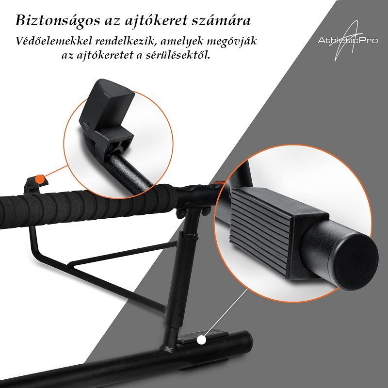 AthleticPro AP001 multifunkciós húzódzkodó rúd, 200kg-ig - fekete