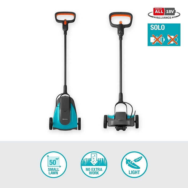 Gardena HandyMower 22/18V P4A akkus kézi fűnyíró, alapgép, 18V, 22cm (14620-55)