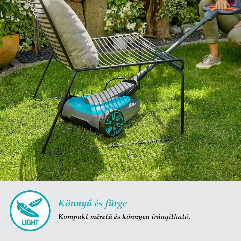 Gardena HandyMower 22/18V P4A akkus kézi fűnyíró, alapgép, 18V, 22cm (14620-55)