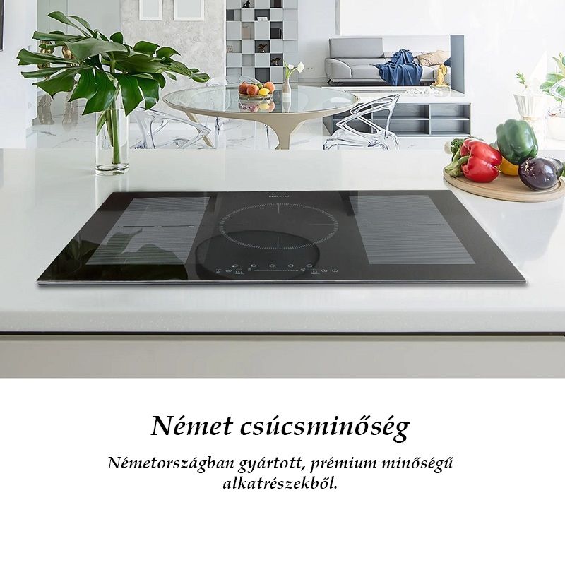 Klarstein Delicatessa 90 Flex beépíthető indukciós főzőlap, 5 zónás, 7400W - fekete (10035182) Klarstein Delicatessa 90 Flex beépíthető indukciós főzőlap, 5 zónás, 7400W - fekete (10035182)