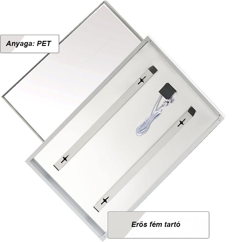 Coldfighting LC-720W infravörös fűtőpanel, falra szerelhető, 595x1195mm - fehér (min. szállítássérült)