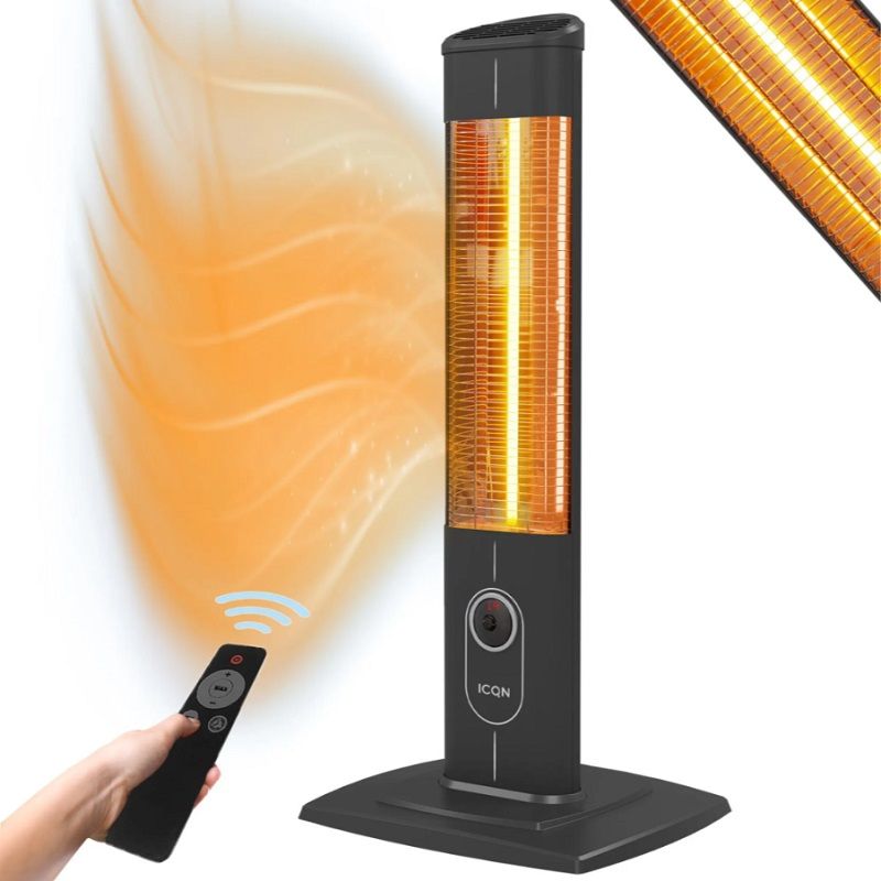 ICQN karbonszálas infra hősugárzó, távirányítóval, 2300W - fekete (IC2300.R) ICQN karbonszálas infra hősugárzó, távirányítóval, 2300W - fekete (IC2300.R)
