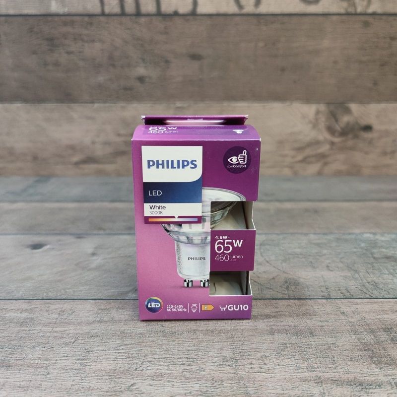 Philips PAR16 GU10 LED izzó, 4.9W (=65W) 3000K 460lm