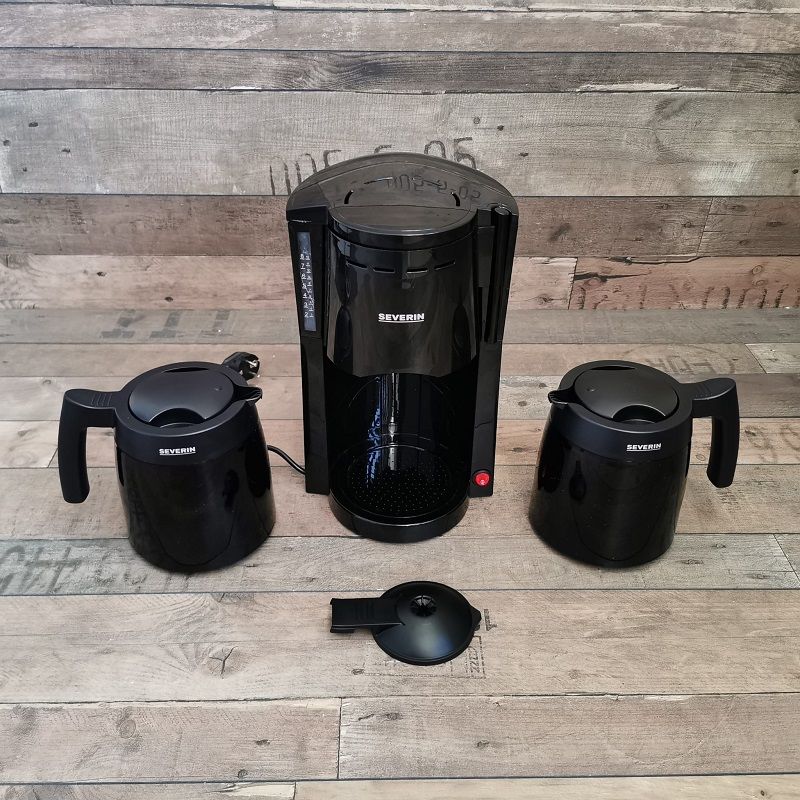 Severin KA 9234 filteres kávéfőző, két termosszal, 1lit, 800W - fekete (min. szállítássérült) - használt Severin KA 9234 filteres kávéfőző, két termosszal, 1lit, 800W - fekete (min. szállítássérült) - használt