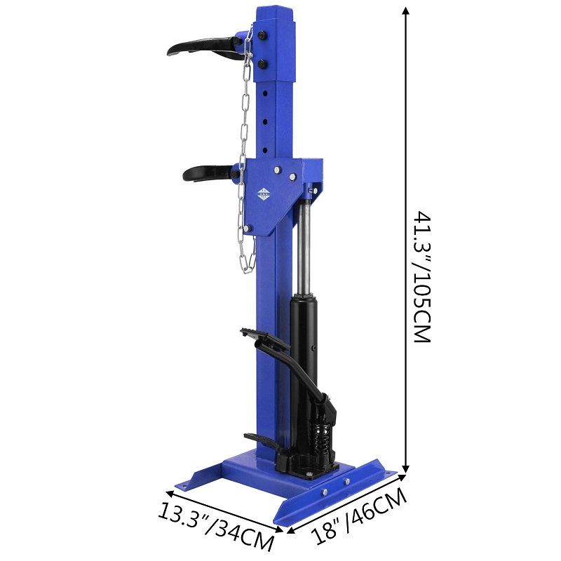 VEVOR 1T állványos hidraulikus rugóössze- és széthúzó - kék VEVOR 1T állványos hidraulikus rugóössze- és széthúzó - kék