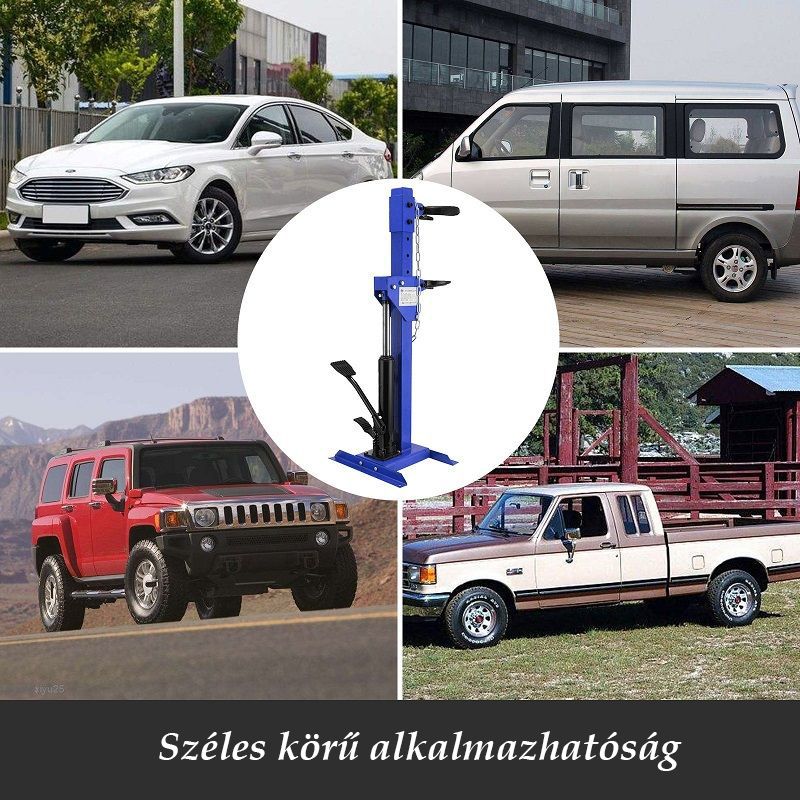 VEVOR 1T állványos hidraulikus rugóössze- és széthúzó - kék VEVOR 1T állványos hidraulikus rugóössze- és széthúzó - kék