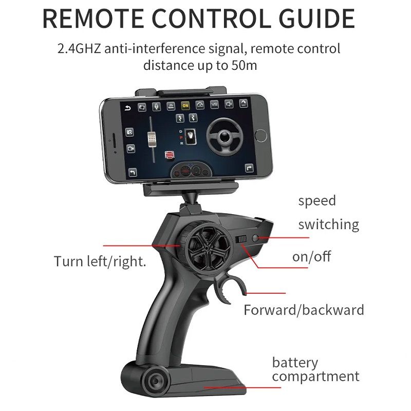 SPRINT LH-C039W 4WD távirányítós kaszkadőrautó 1080P kamerával, wifi, 30km/h - zöld (APP) SPRINT LH-C039W 4WD távirányítós kaszkadőrautó 1080P kamerával, wifi, 30km/h - zöld (APP)