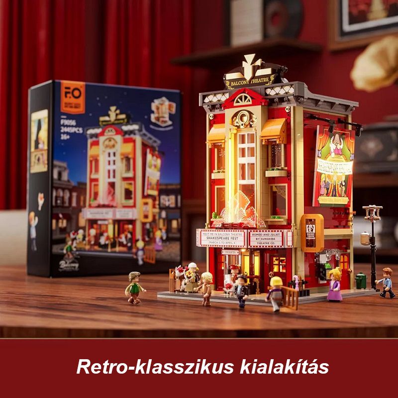 Fun Whole Erkély színház építőjáték, világítással, Shakespeare jelenettel, 2445db (FO9056)