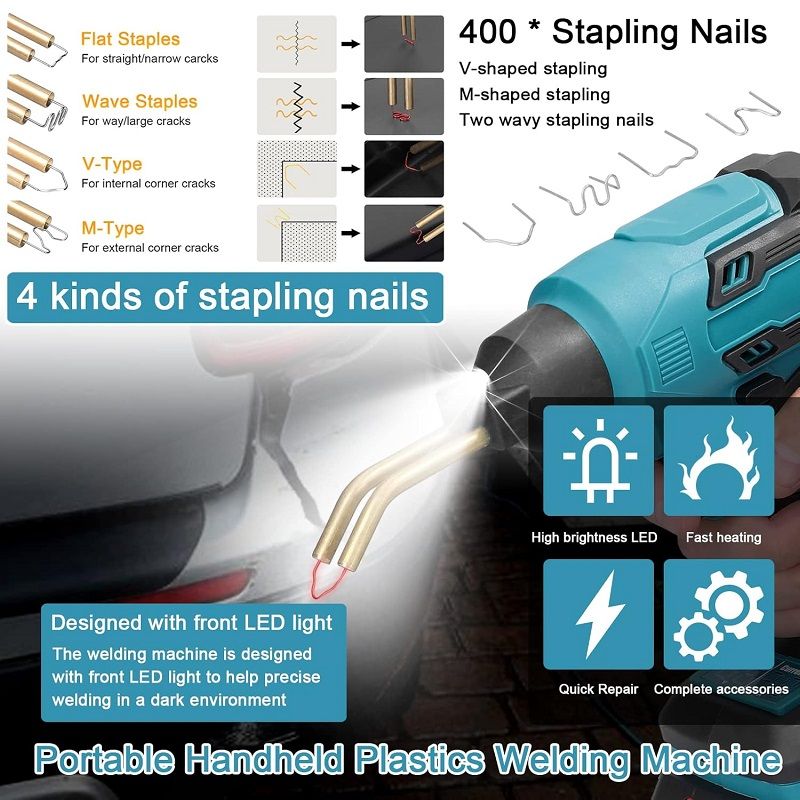 Weytoll akkumulátoros műanyag forrasztó készlet, 21V, 2db akkumulátorral, töltővel Weytoll akkumulátoros műanyag forrasztó készlet, 21V, 2db akkumulátorral, töltővel