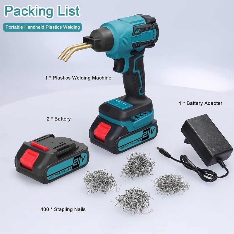 Weytoll akkumulátoros műanyag forrasztó készlet, 21V, 2db akkumulátorral, töltővel Weytoll akkumulátoros műanyag forrasztó készlet, 21V, 2db akkumulátorral, töltővel