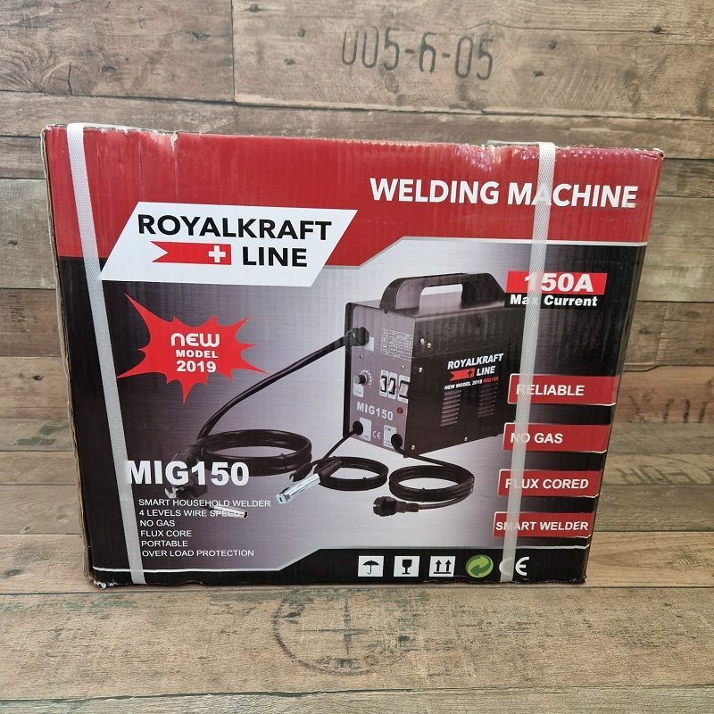 Royalkraft Line MIG150 MIG hegesztő, 0-150A, 230V, beépített hűtéssel Royalkraft Line MIG150 MIG hegesztő, 0-150A, 230V, beépített hűtéssel