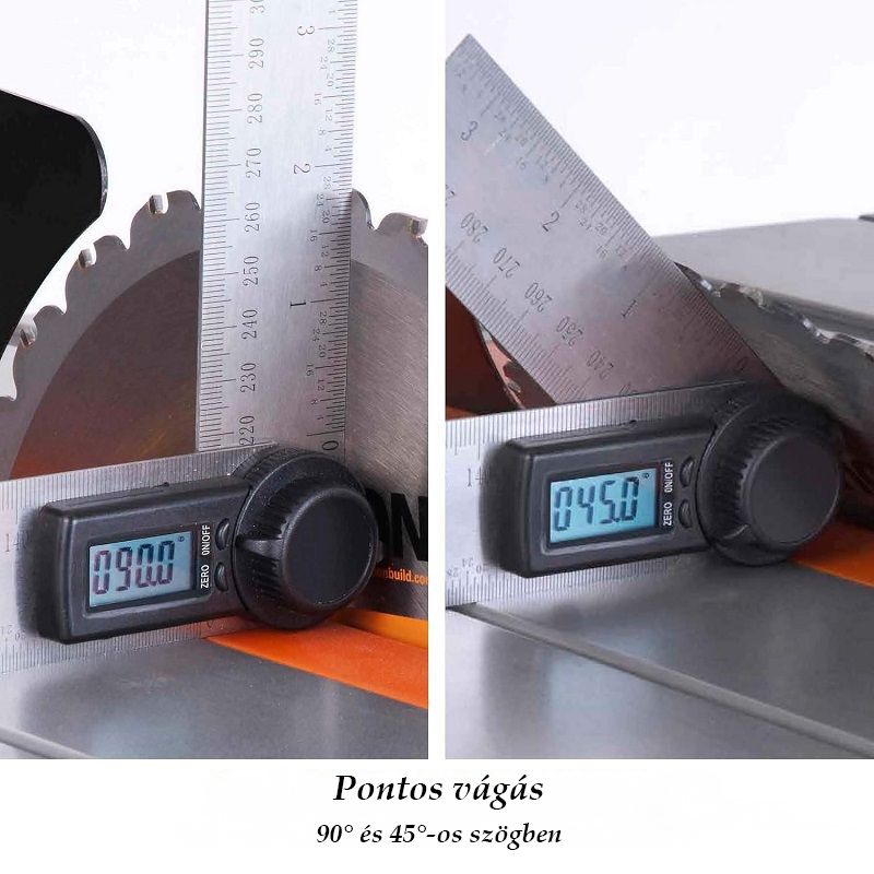 Evolution Rage 5-S asztali körfűrész, kerekes állvánnyal, 255mm, 1500W (057-0003)