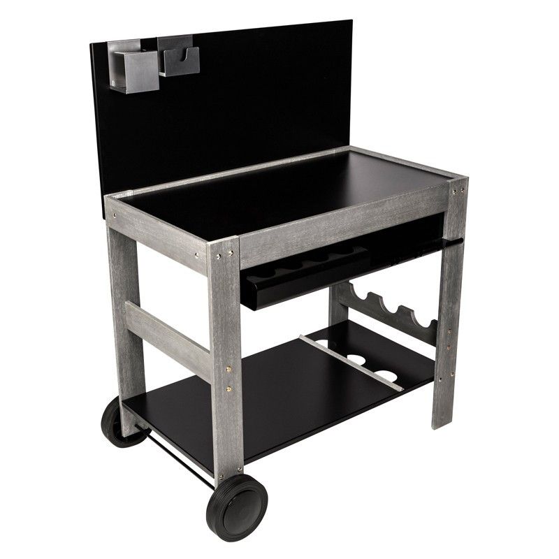 Somagic Halong fa plancha asztal, grill kocsi, 87x47cm, szürke (min. szállítássérült) Somagic Halong fa plancha asztal, grill kocsi, 87x47cm, szürke (min. szállítássérült)