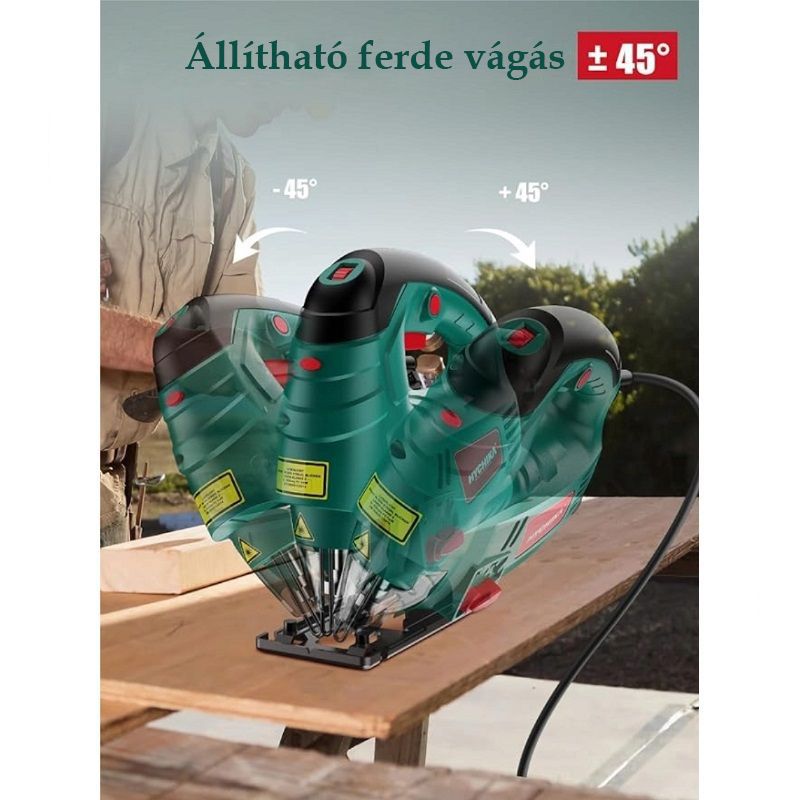 Hychika M1Q-DU16-80 elektromos dekopírfűrész készlet. 800W