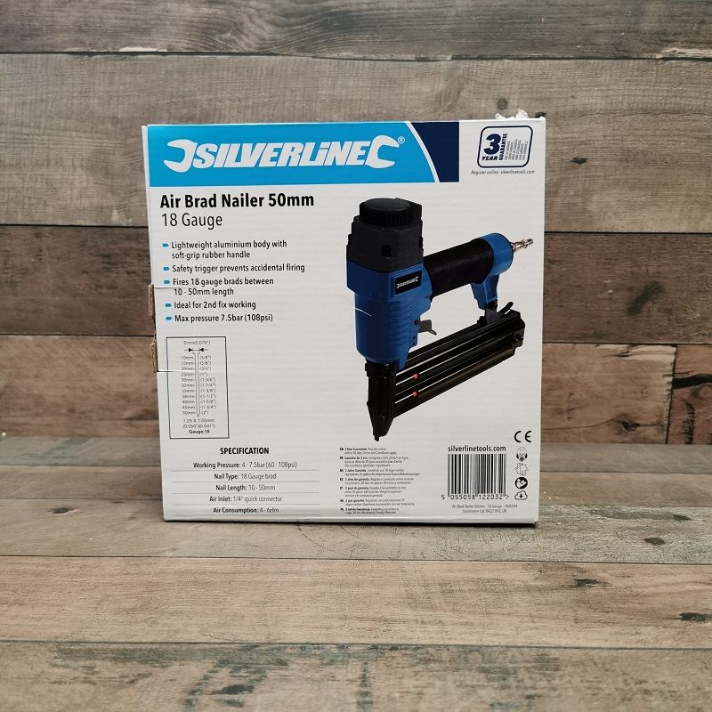 Silverline Tools pneumatikus tűzőgép 10-50mm, 7.5bar (868544) Silverline Tools pneumatikus tűzőgép 10-50mm, 7.5bar (868544)