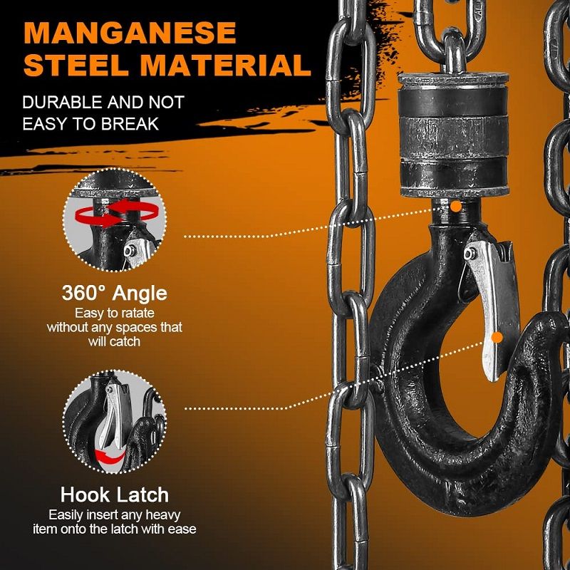 Dewinner láncos emelő, csörlő, 1T, 3m - piros (N-HL-13) Dewinner láncos emelő, csörlő, 1T, 3m - piros (N-HL-13)