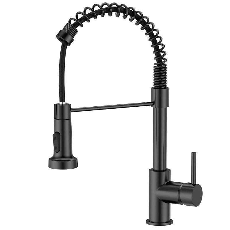 Valentina álló konyhai csaptelep, kihúzható zuhanyfejjel, 2 áramlási funkcióval - matt fekete Valentina álló konyhai csaptelep, kihúzható zuhanyfejjel, 2 áramlási funkcióval - matt fekete