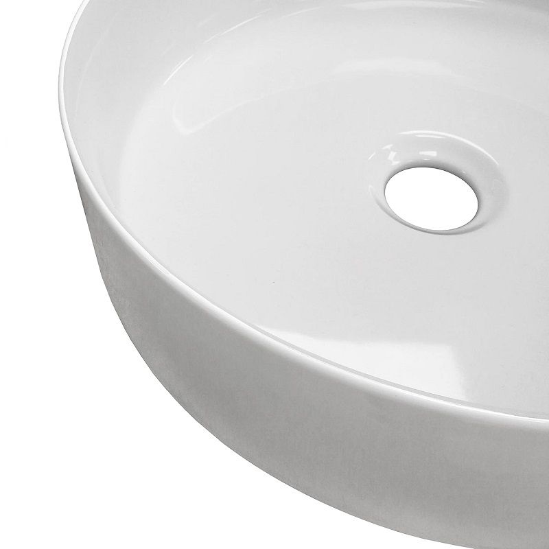 Starbath Plus kerek kerámia mosdó, 36x36x12cm - fehér Starbath Plus kerek kerámia mosdó, 36x36x12cm - fehér