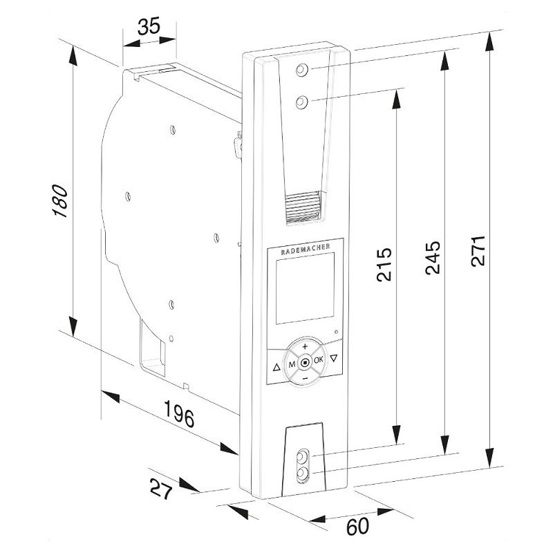 Rademacher Rollotron Comfort DuoFern Plus elektromos heveder tekercselő, redőnyökhöz (1705-UW)