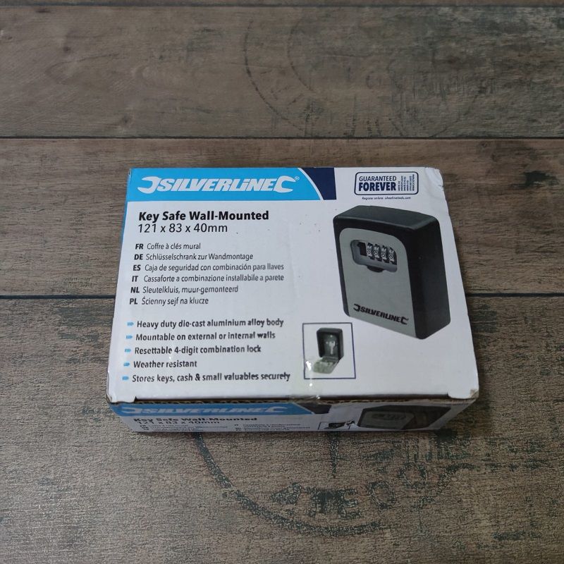 Silverline Tools számzáras kulcsszéf, 121x83x40mm (309218)