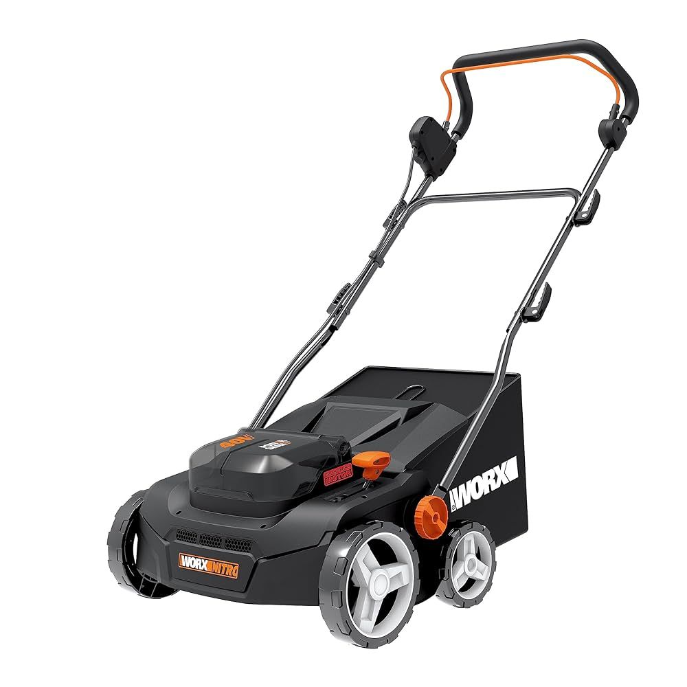WORX WG855E.9 akkumulátoros gyepszellőztető/lazító-36cm, 40lit, 40v(2x20v)