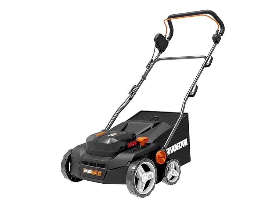 WORX WG855E.9 akkumulátoros gyepszellőztető/lazító-36cm, 40lit, 40v(2x20v)