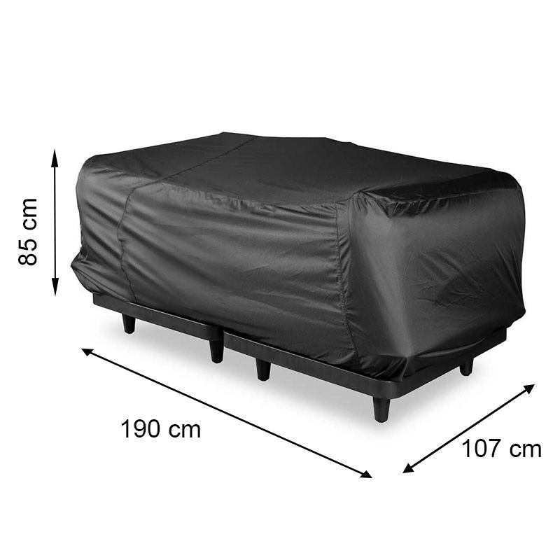 Fatboy 2 ülés huzat 190x107x85 cm - fekete (104304-FAT)