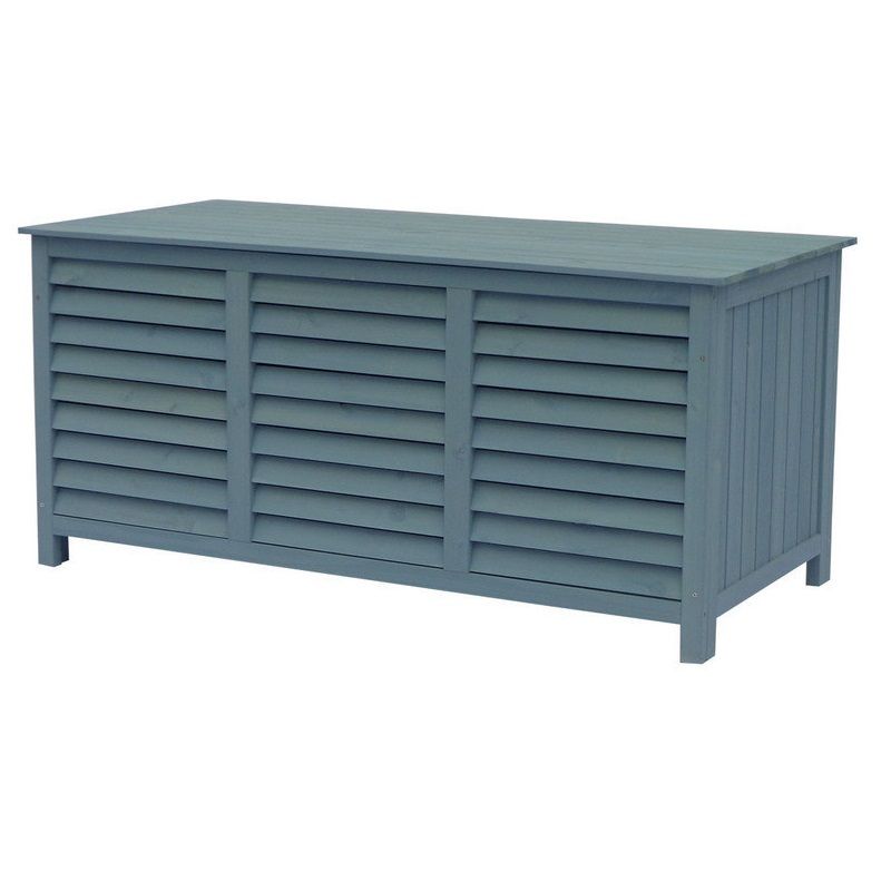 Habitat et Jardin Macao kerti tárolódoboz fából, 130x64x60cm - pasztell kék (93318)