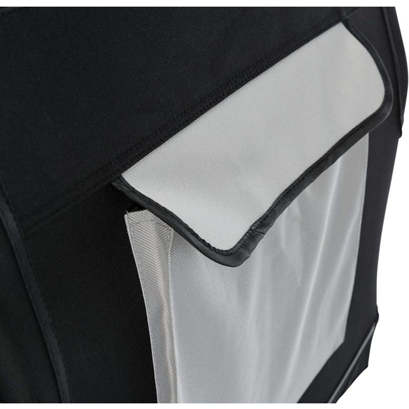 Trixie utazó box Vario L, 99x67x61/71cm, hordtáskával - fekete/szürke (39724)