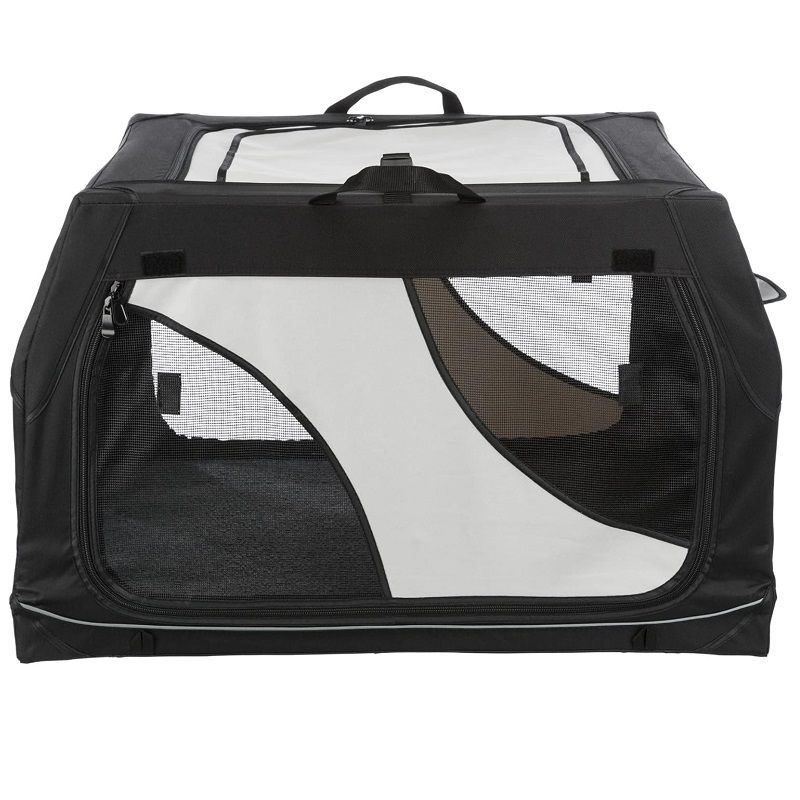 Trixie utazó box Vario L, 99x67x61/71cm, hordtáskával - fekete/szürke (39724)