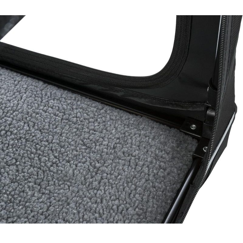 Trixie utazó box Vario L, 99x67x61/71cm, hordtáskával - fekete/szürke (39724)