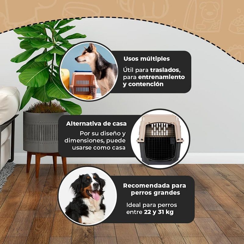 Petmate Ultra Vari Kennel 32", 62x81x57cm - fekete/krém (21552)