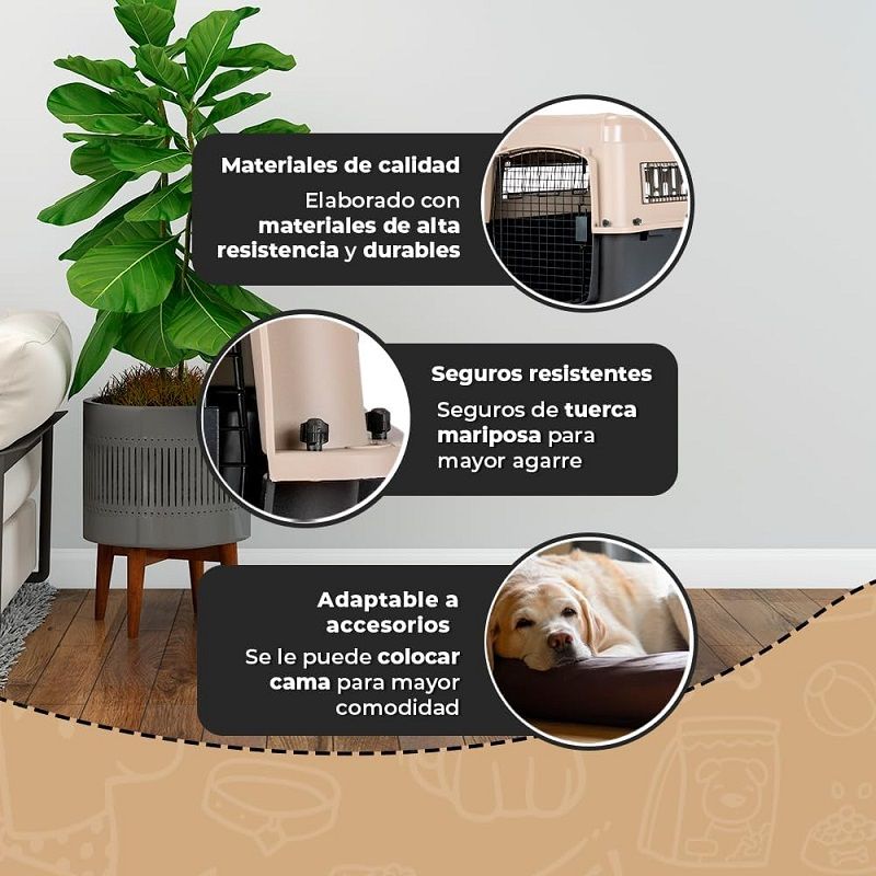 Petmate Ultra Vari Kennel 32", 62x81x57cm - fekete/krém (21552)