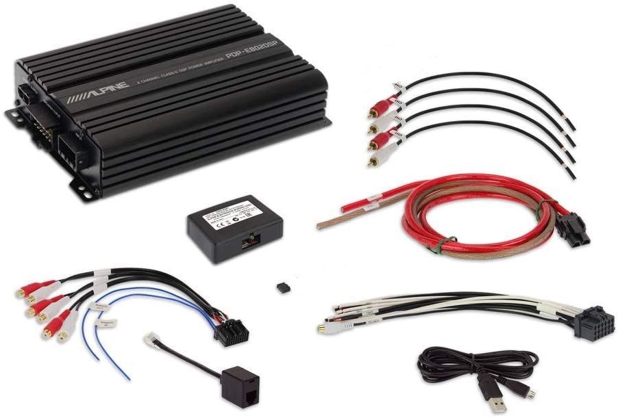 Alpine PDP-E800DSP 8 csatornás autó erősítő, 700W - használt