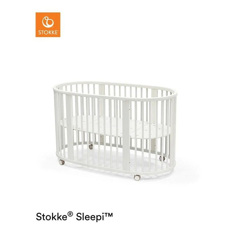 Stokke Sleepi Bed V3 kiságy kerekekkel, 141x74x78cm, 0M+ - fehér (591402)