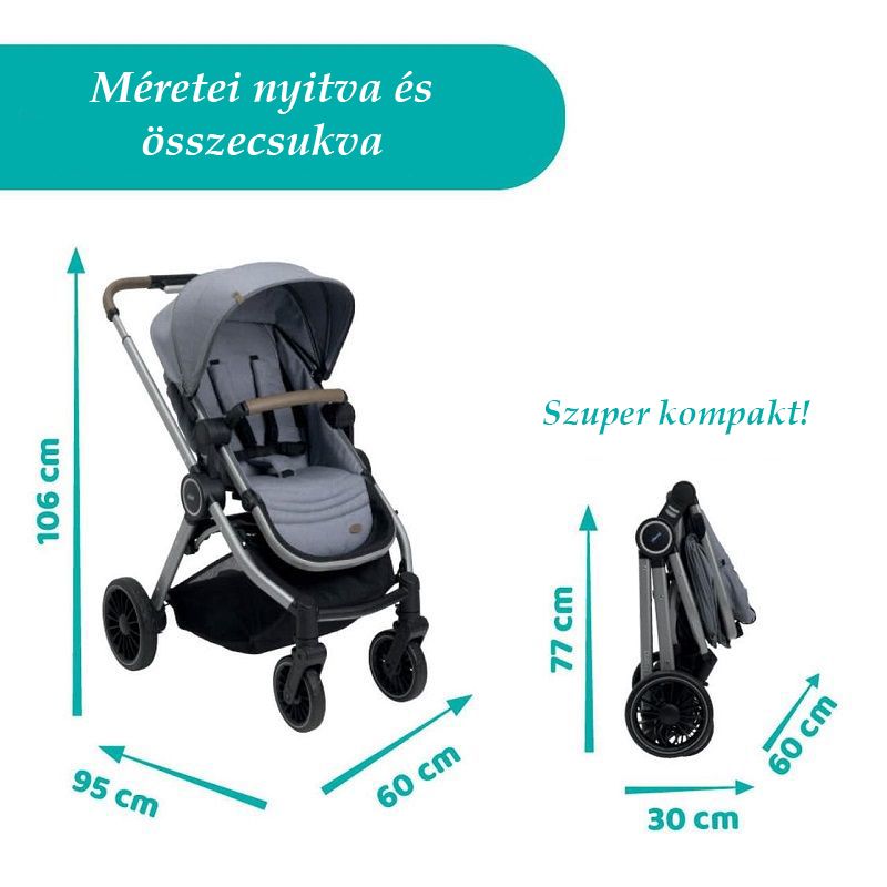 Chicco Best Friend Pro 0M+ babakocsi - szürke (06079866680000)