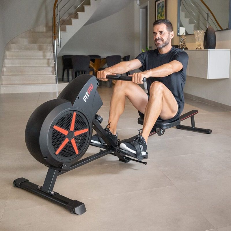 Fitfiu Fitness RA-100 összecsukható evezőpad, légellenállással, 110kg - fekete