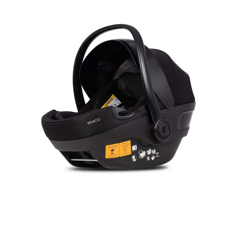 Venicci Engo babahordozó 0-13kg (40-87cm), isofix talppal együtt - fekete