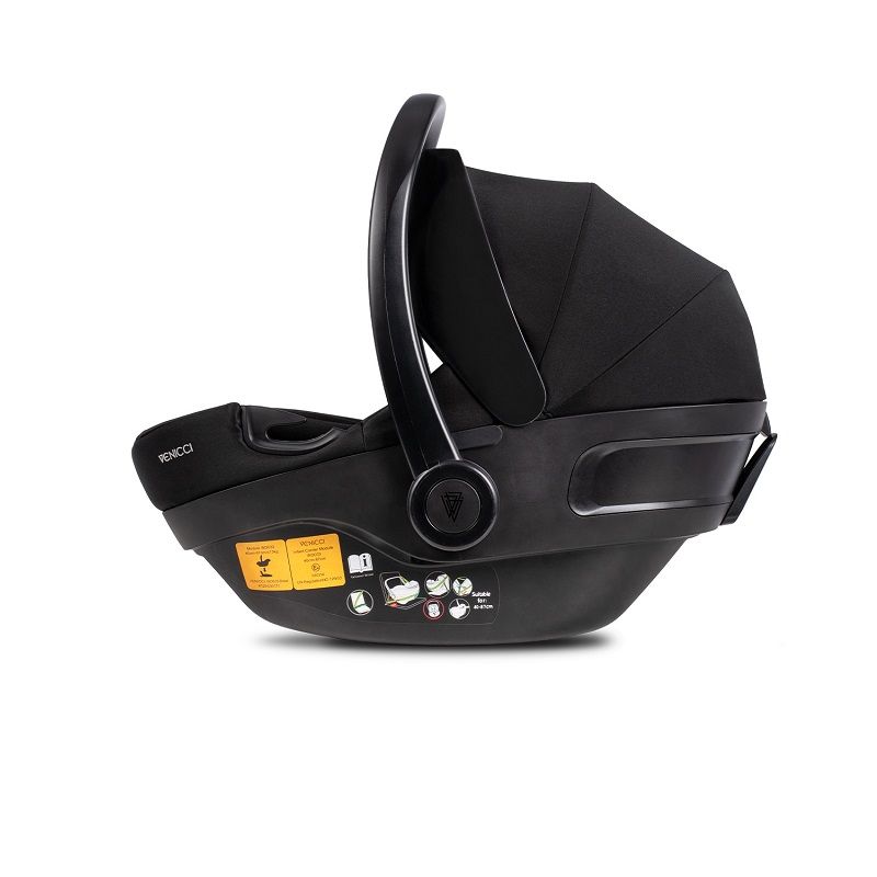 Venicci Engo babahordozó 0-13kg (40-87cm), isofix talppal együtt - fekete